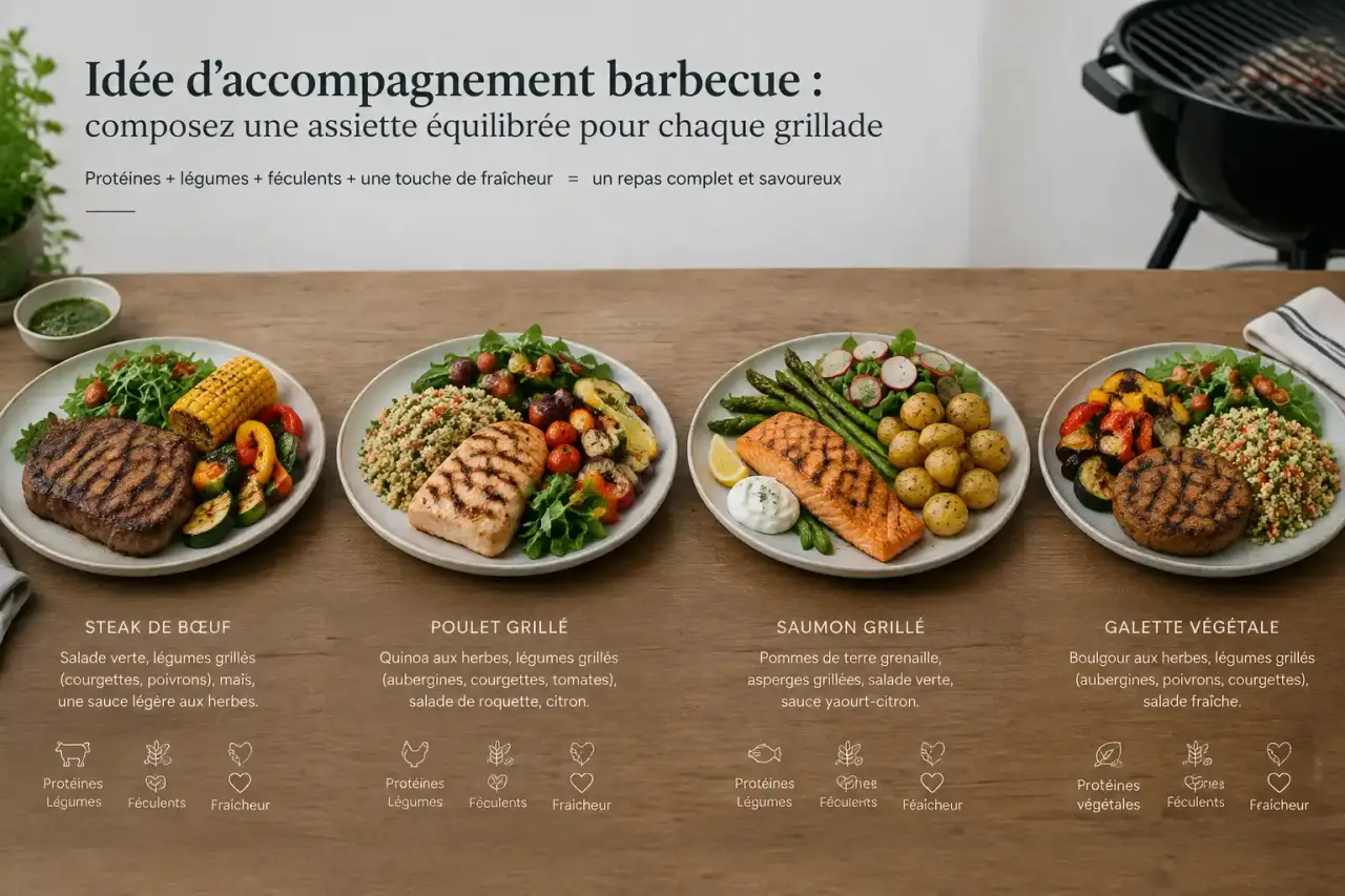 Idée d’accompagnement barbecue : composez une assiette équilibrée pour chaque grillade