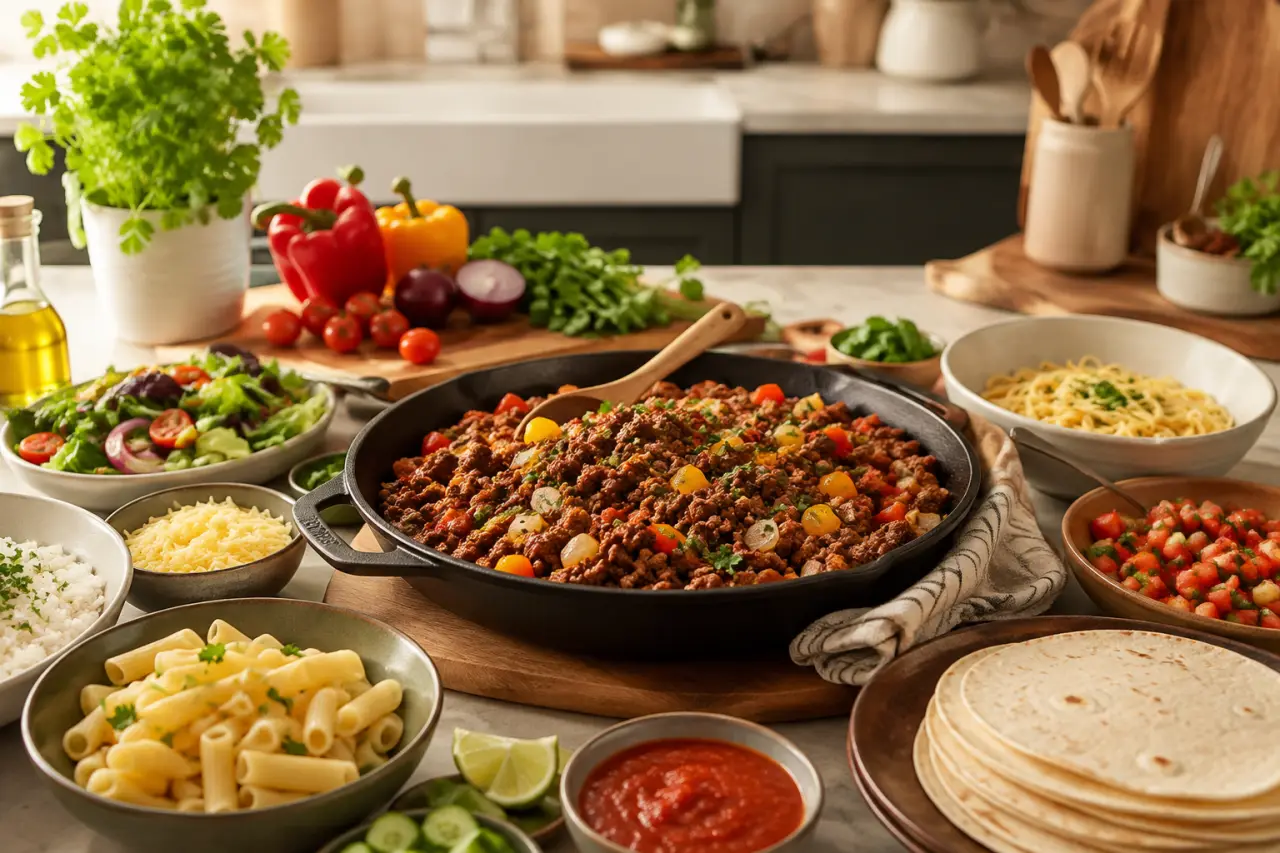 Idées repas avec steak haché : 15 minutes à la poêle et plats familiaux sans routine