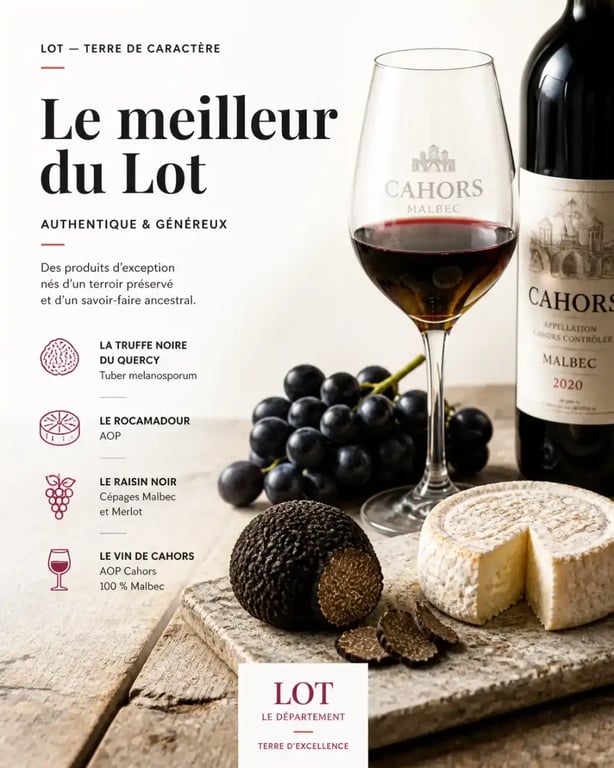 Produits gastronomiques du Lot pour découvrir les meilleurs restaurants du département 46