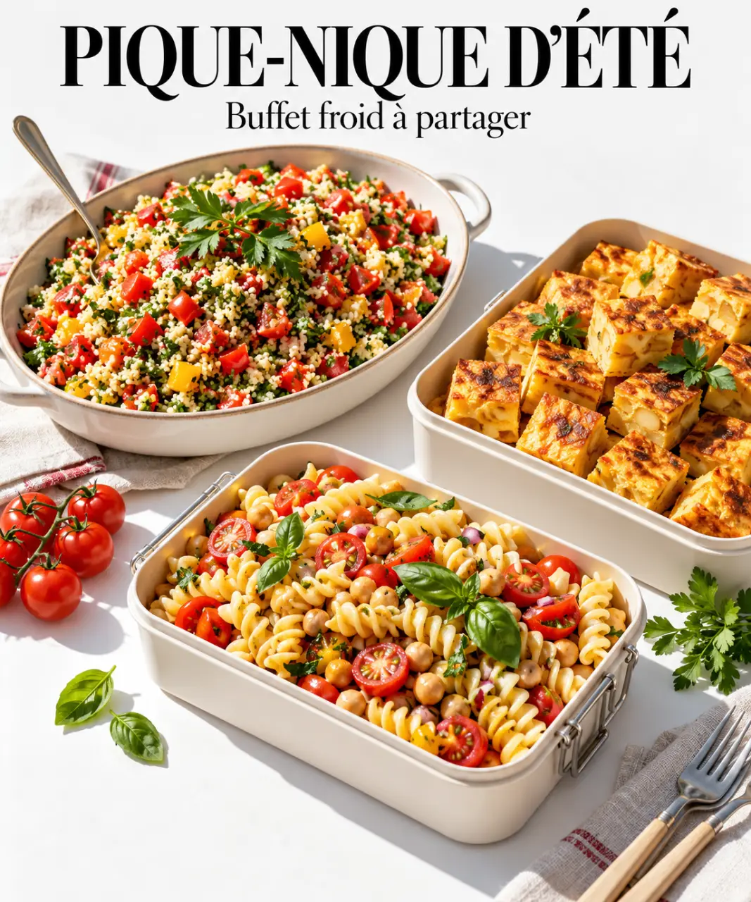 Plats conviviaux et estivaux à partager pour un pique-nique