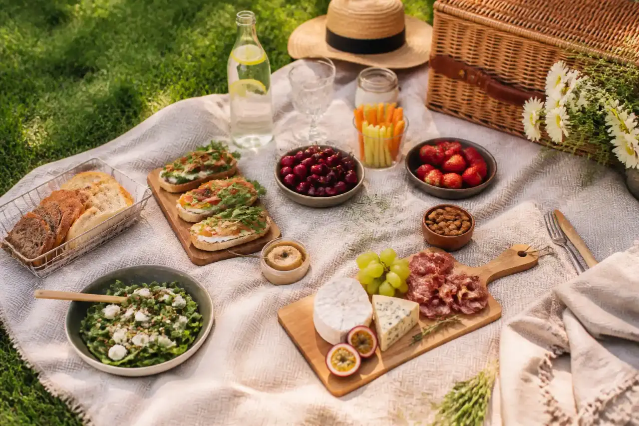 Table gastronomique élégamment dressée dans une ambiance feutrée
