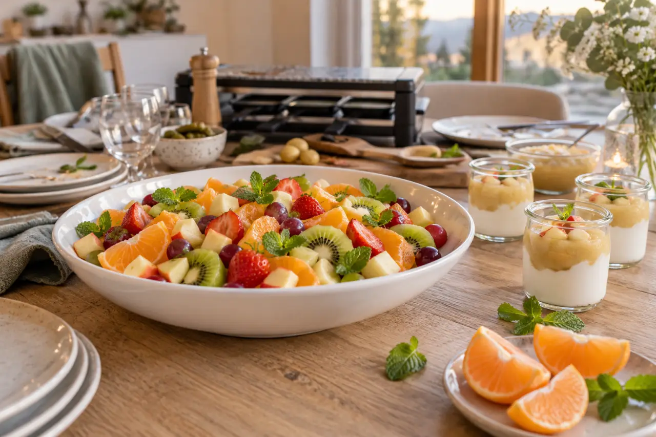 Après une raclette, choisissez un dessert fruité, léger et facile à préparer
