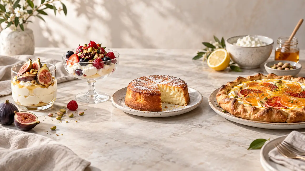 La ricotta se transforme en dessert avec 4 recettes faciles, crues ou cuites