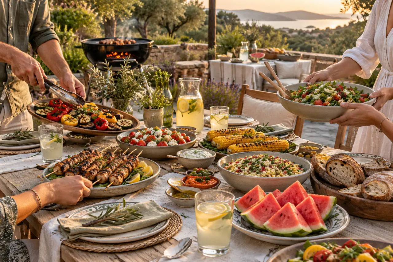 Plats conviviaux et estivaux à partager : du pique-nique au barbecue, sans rester en cuisine