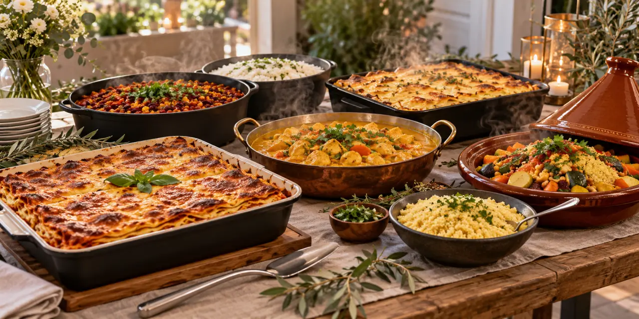 Repas chaud pour 50 personnes : 5 plats faciles à préparer et à réchauffer