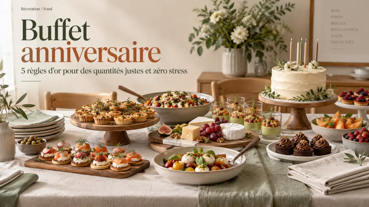 Buffet anniversaire : 5 règles d'or pour des quantités justes et zéro stress
