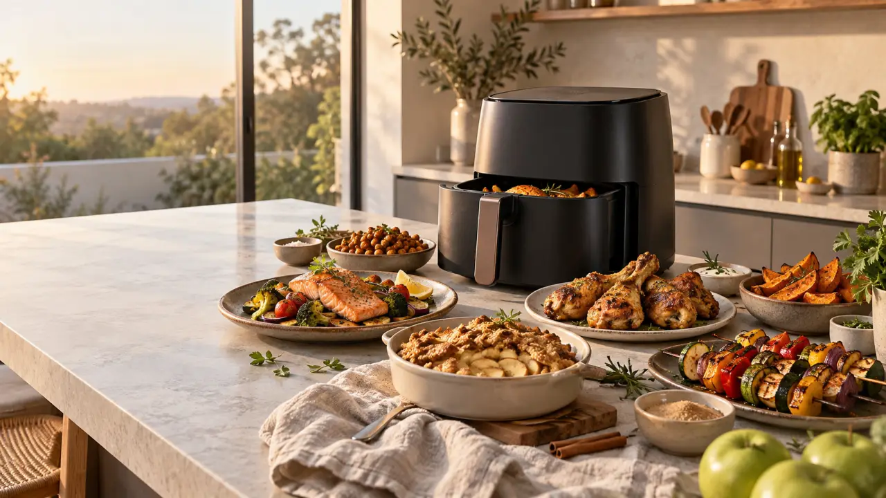 Airfryer recettes : du dîner express au dessert croustillant, sans se limiter aux frites